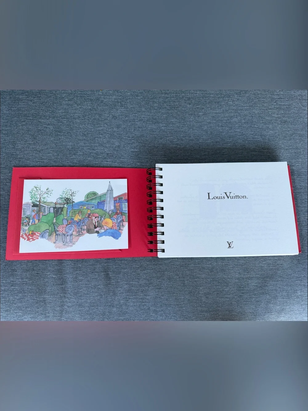 Louis Vuitton Carnet de Voyage London Red Spiral Notebook/travel journal